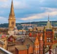 dundee town with church in background