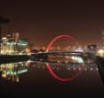 glasgow river clyde at night